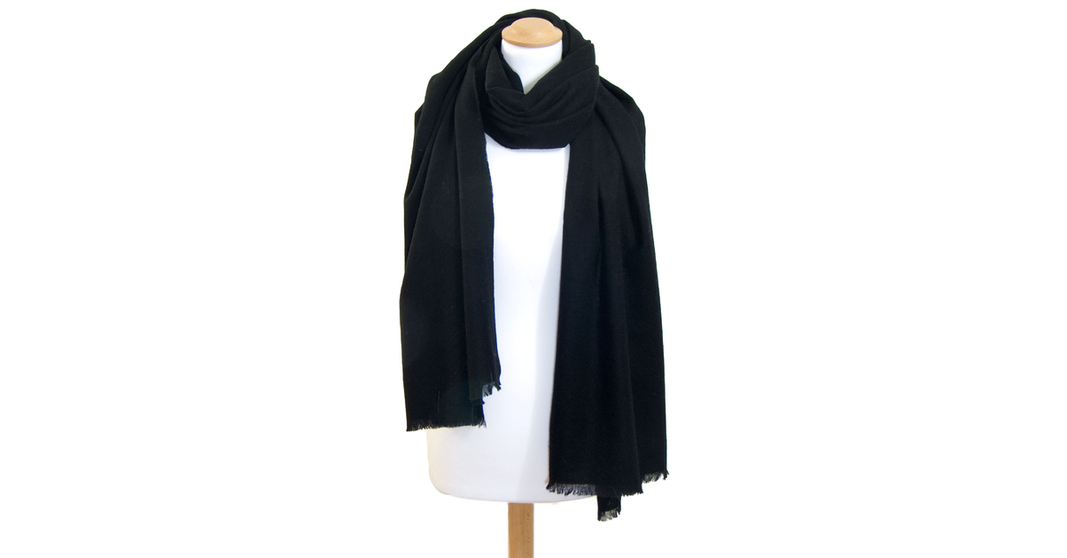 Étole Large En Cachemire Mélangé - Beige - Unisexe - Cadeau Idéal